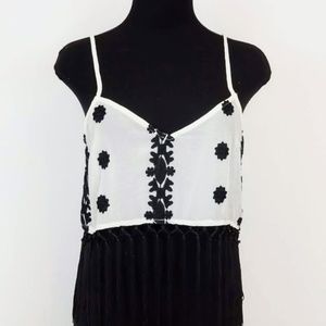 3/$10 sale NWT REnamed Crop Top Boho Fringe